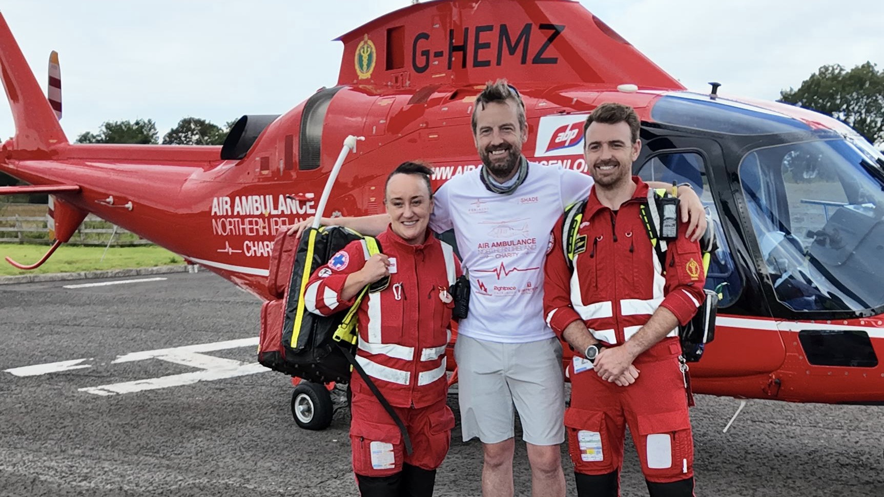 dr sinead campbell-gray, marcus christie and paramedic james o'callaghan